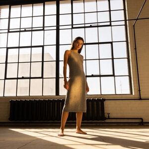 Gray Sleeveless Dress